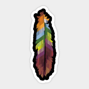 The Patterned Feather Sticker